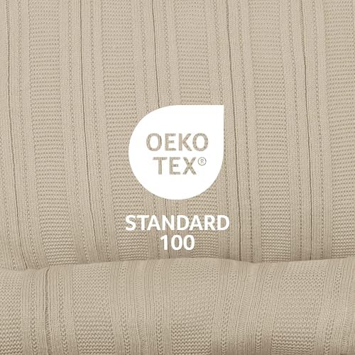 Vellux Malmo 3-Piece Blanket Set – King Size – Striped Knit