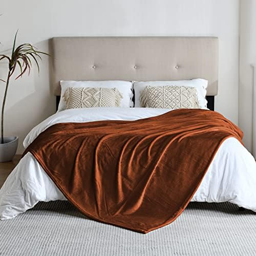SOCHOW Flannel Fleece Blanket King Size, All Season Lightweight Super