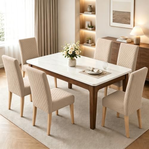 Chair Covers for Dining Room Stretch Jacquard Slipcovers for Kitchen