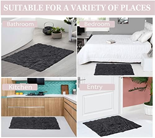 Home Weavers Modesto Bath Rug 100% Cotton Bathroom Rugs Set, Washable