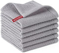 Kitchen Towels 6-Pack Kitchen Dish Cloths,100% Cotton,12x12 In,Light