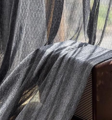 Beydodo Curtains Living Room 63 Inch Length, Window Curtains Semi