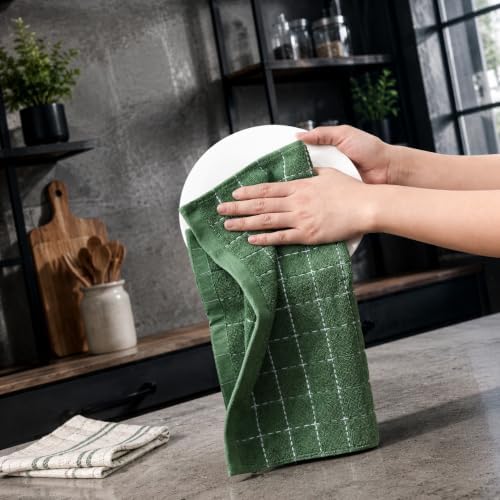 8-Pack Cotton Terry Kitchen Dish Cloths, 12 x 12 Inches