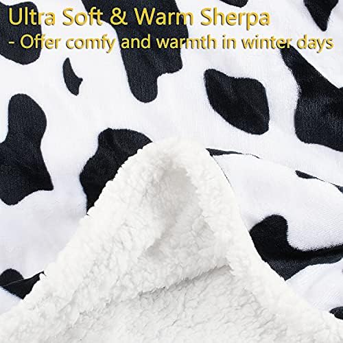 Tirrinia Sherpa Throw Plush Blanket Grey Throw Size 50inch x 60inch