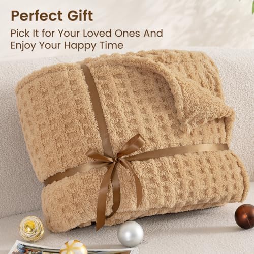 David's Home Ultra Soft Fleece Blanket King Size for Bed, Plush Shaggy