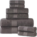 SUPERIOR Eco-Friendly Cotton 8-Piece Towel Set, Bathroom, Shower