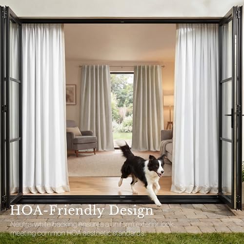 NICETOWN DIY Pinch Pleat 100% Blackout 108 inch Curtains with Hook
