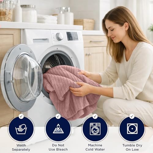 DAN RIVER Ribbed Extra Large Bath Sheets Pack of 2, 35 x 70 Inches