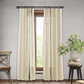 Macochico Faux Linen Curtain for Bedroom 50 W x 84 L Inch Drapes Panel