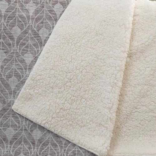 Addison Rugs ASB931 Taupe 50" x 70" Oversized Sherpa Throw Blanket