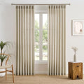 RAIN CITY Beige Pinch Pleated Sheer Curtains 94 Inches Long,W50 x L94