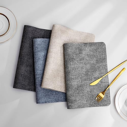 Dining Table Placemats Rectangle Set of 6 Washable
