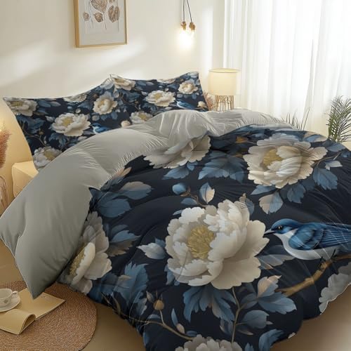 Duvet Cover King Size 104"x90" Brushed Microfiber Breathable Soft