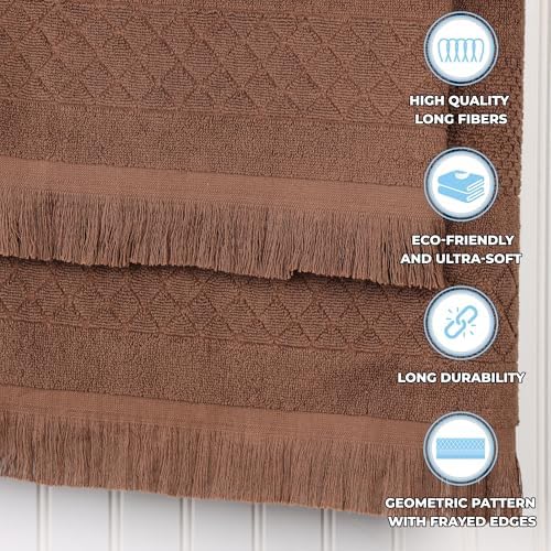 SUPERIOR Cotton 12 Piece Towel Set, Quick Dry, Bathroom Essentials