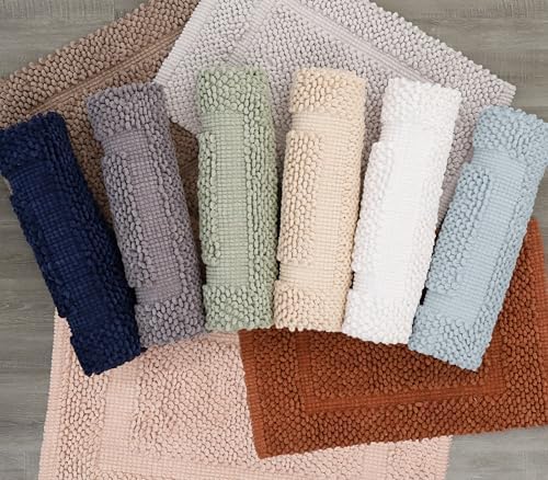 Jean Pierre New York 100% Chenille Cotton Skid Resistant Plush Bath