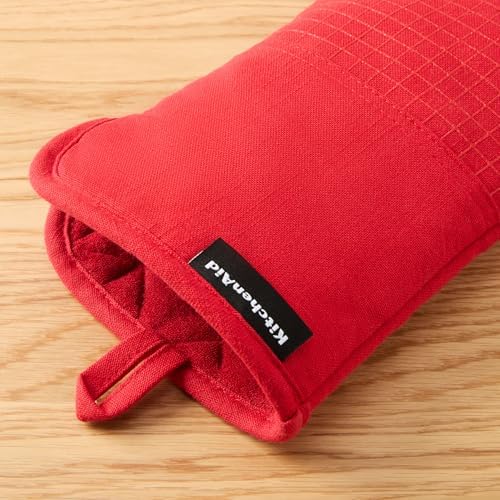 KITCHENAID Gourmet Series Gridlines Oven Mitts 2-Pack Set, Heat