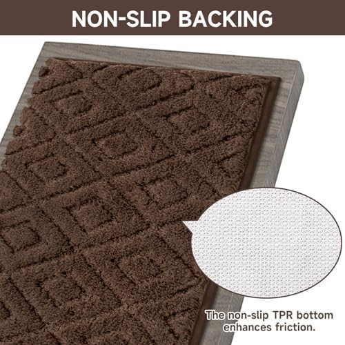 Bsmathom 3 Piece Bathroom Rug Sets, Non Slip Microfiber Bath Mat