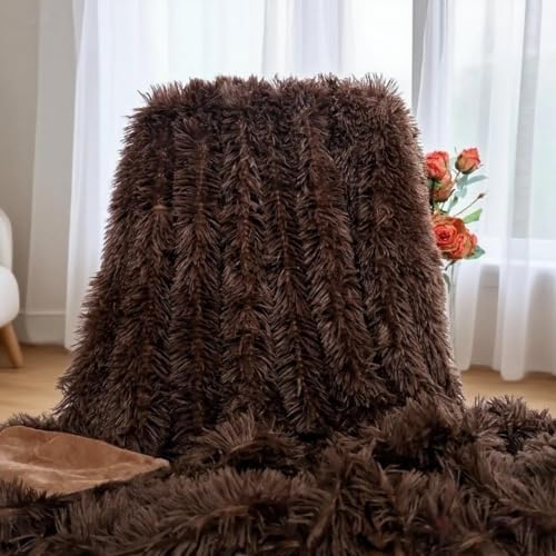 Ultra-Soft Plush Blanket - Cozy Furry Throw for Bed, Sofa, or Couch