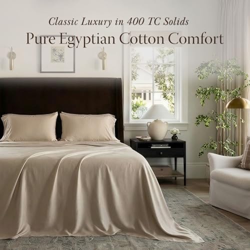 Threadmill 400 Thread Count Egyptian Cotton Full Sheet Set, Sateen