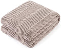 Chunky Chenille Knit Throw Blanket for Couch 50"x60"