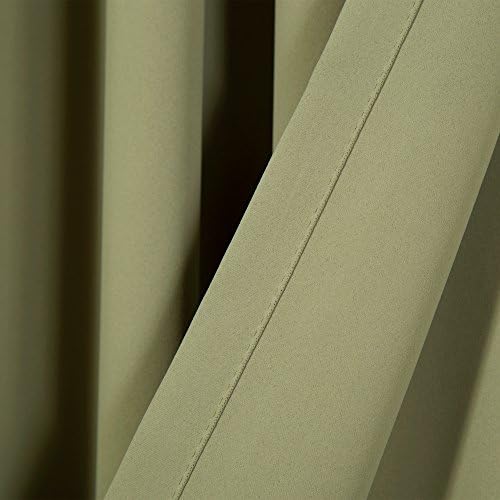 Home Fashion Premium Thermal Insulated Blackout Curtains - Back