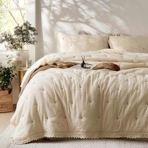Quilt Set King Size- Lightweight Quilt Bedding Set with 2 Pillow