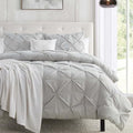 Nestl Twin Duvet Cover Set Light Grey - Soft Double Brushed Duvet Set