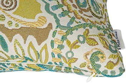 Mika Home Pack of 2 Decorative Accent Throw Pillow Cover Sham Cushion