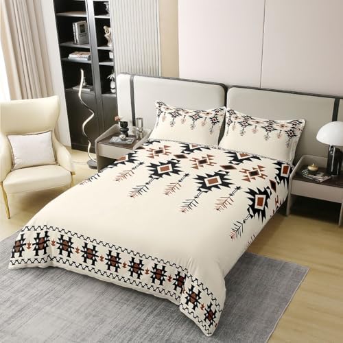 Erosebridal Beige Western 100% Cotton Queen Comforter Cover Native
