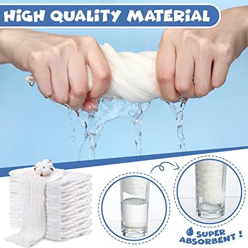 Handepo 60 Pack Muslin Burp Cloths Cotton Baby Muslin Washcloths 6