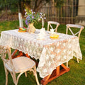 JE JOUE French Embroidery Lace Tablecloth - Round/Rectangular/Square
