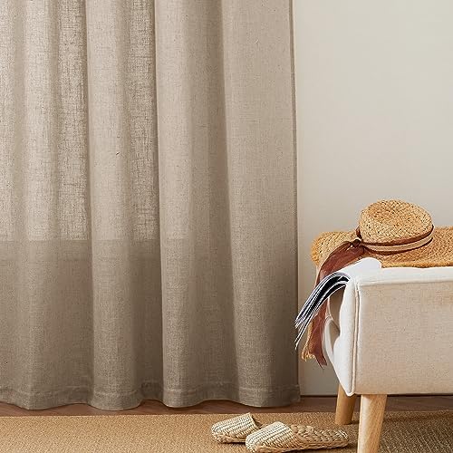 RYB HOME Sheer Curtains 84 inches Length for Living Room Bedroom