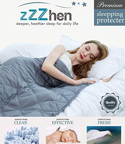 ZZZhen Weighted Blanket - High Breath - 60''80'' 20LBs - Quality Heavy