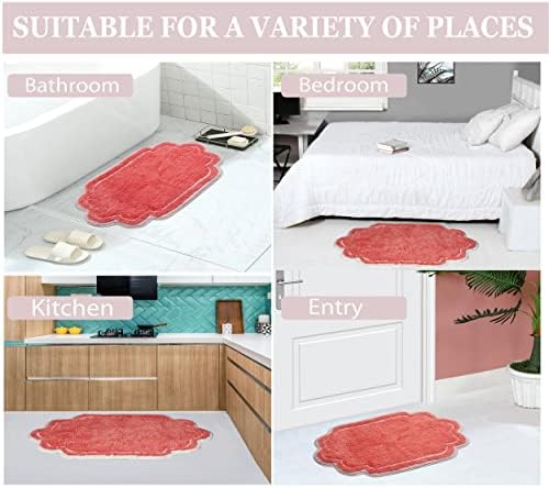 Home Weavers Allure Collection 100% Cotton Tufted Bathroom Rug, Soft