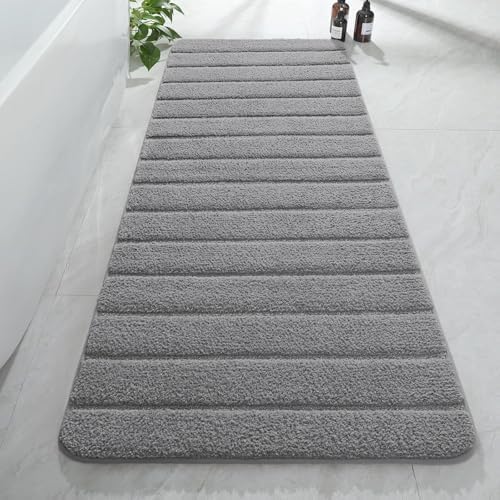 AROGAN Luxury Long Bathroom Runner Rugs 24x60 Inch Bath Rug Non Slip