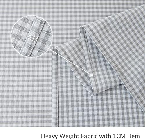maxmill Square Checkered Tablecloth Water Resistance Antiwrinkle