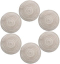 LEVINIS Beige Placemats, 14-Inch Round Placemat Braided Woven