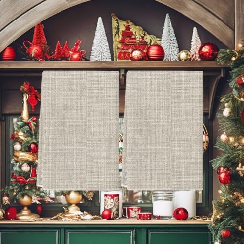 Modern Minimalist Kitchen Towels Set of 3,Absorbent Dish Towels for