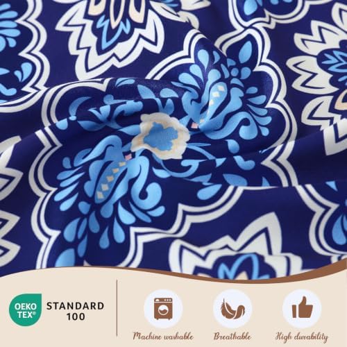 LONAVA King Paisley 3 Pcs Duvet Cover Set, Breathable Soft Microfiber