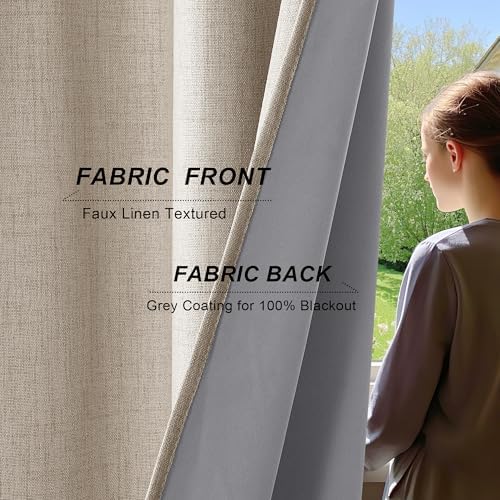 PONY DANCE 100% Blackout Extra Wide Curtains for Sliding Door, 1 Panel