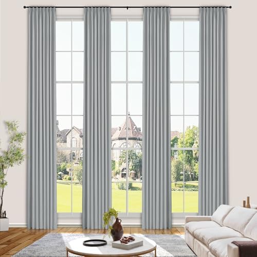 ry 120" Velvet ains - 100% Blackout Thermal Ilated Drapes Pinch Pleat
