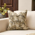 Yangest Neutral Floral Pillow Cover 20 x 20 Inches, Vintage Chenille