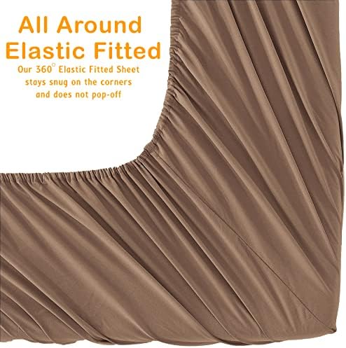 Elegant Comfort Luxe Quality Microfiber 3-Line Sheet Set Breathable