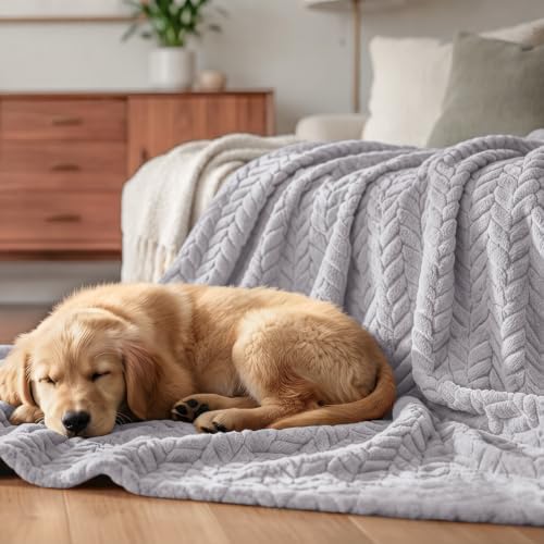 Exclusivo Mezcla Soft Fleece Bed Blanket King Size, 90”x104”, Light