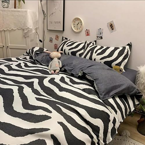 Bedding Duvet Cover Set Queen Size, Soft Breathable Floral Bedding