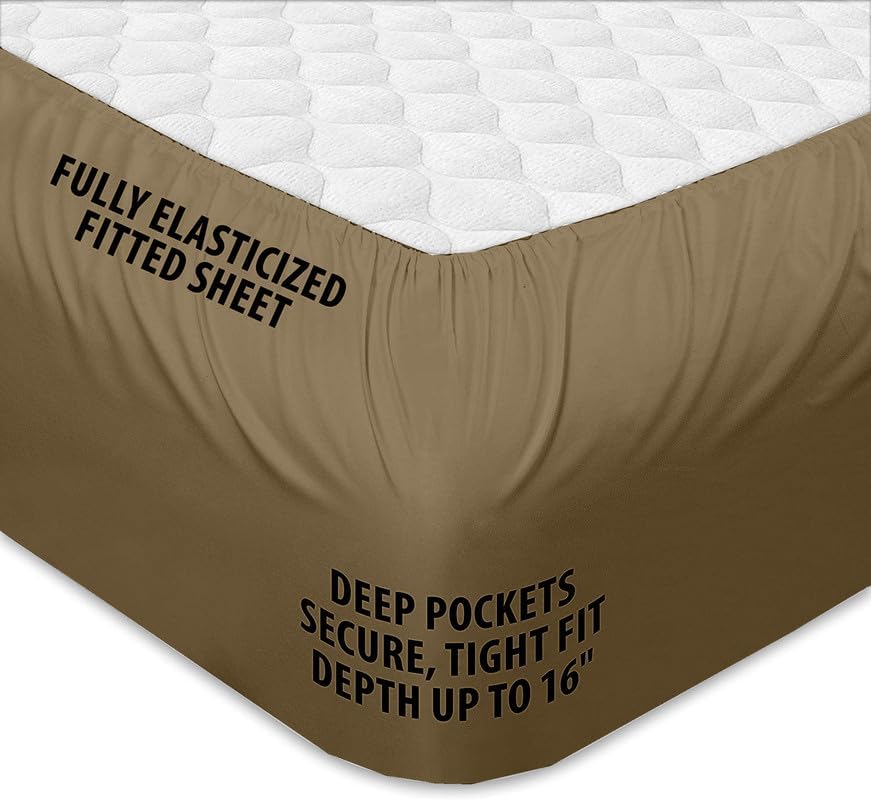 Rajlinen Top Split Head Flex King Sheet Set for Adjustable Beds- Split