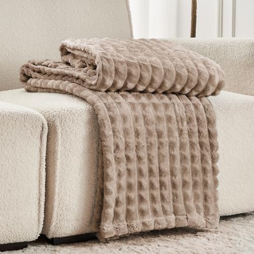 FY FIBER HOUSE Bed Blanket for Couch Soft Warm Fuzzy King Size
