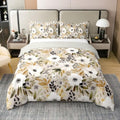 Feelyou Kids Boho Daisy Flower Duvet Cover 100% Cotton Queen Size