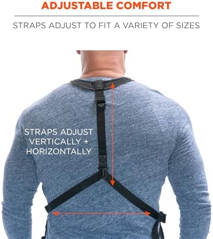 Ergodyne Arsenal 5700 Torso Length Work Tool Apron, 16-Pockets, Gray