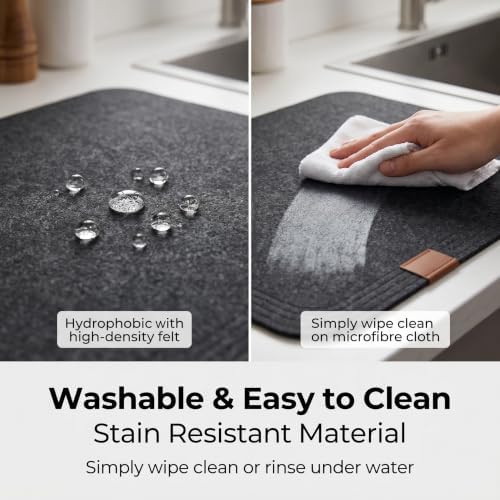 Felt Placemat Set of 18, 6 Placemats, 6 Coasters and 6 Cutlery Bags